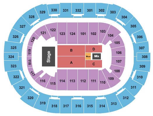 Smoothie King Center Journey Seating Chart